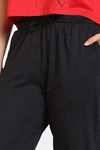 Zivame 2 Mile Fashion Knit Cotton Loungewear Set - Black Beauty — thumbnail 7